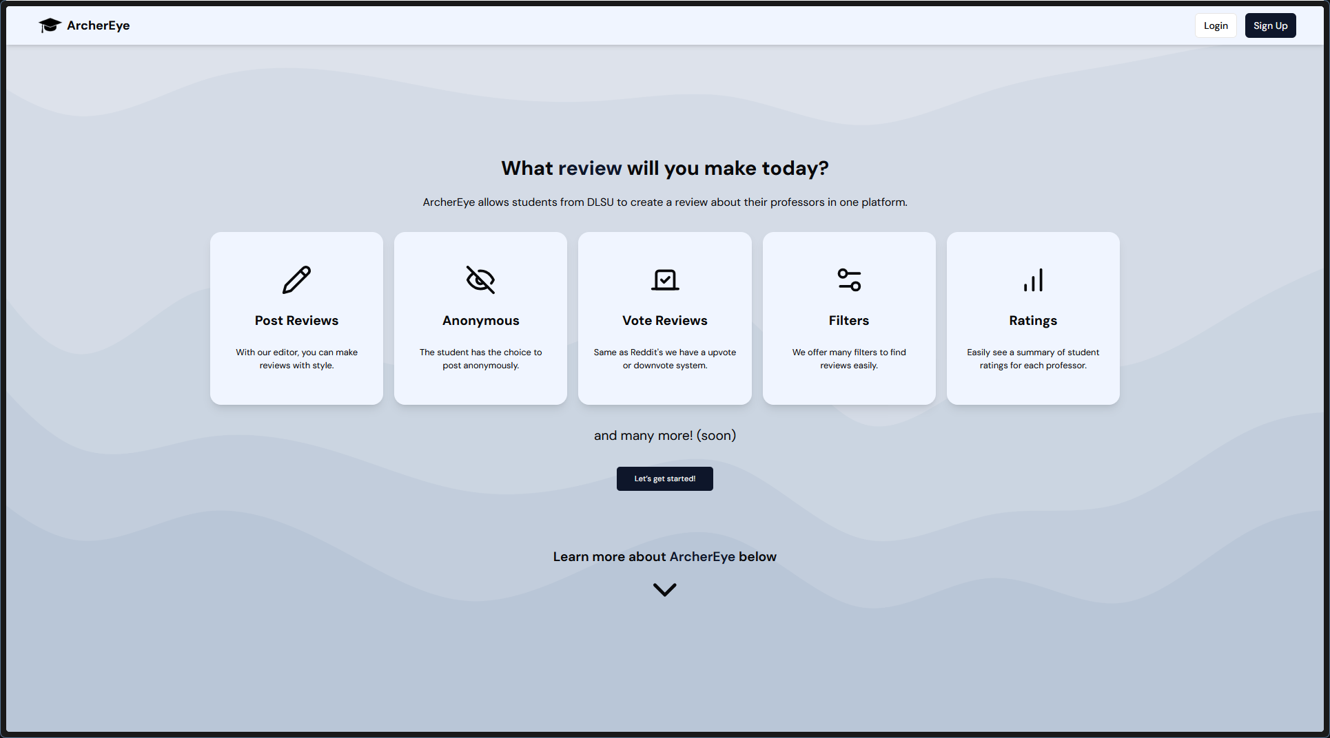 ArcherEye - Find DLSU Professor Reviews